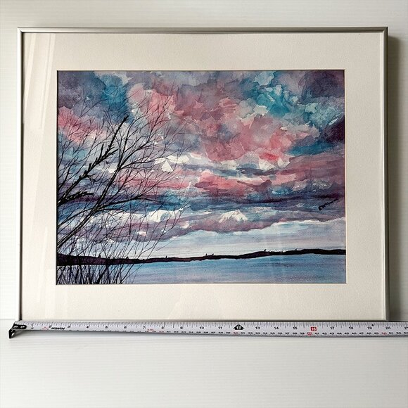 Original Eileen McGowan Watercolor Landscape Painting Signed Framed - Picture 4 of 7